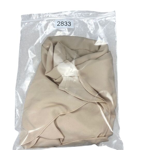 Everly One Shoulder Wrap Dress Womens Size Small Cream - Picture 11 of 14